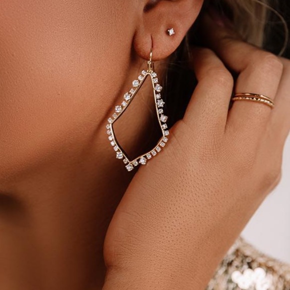 Kendra Scott Jewelry - KENDRA SCOTT Sophee Gold & Crystal Drop Earrings